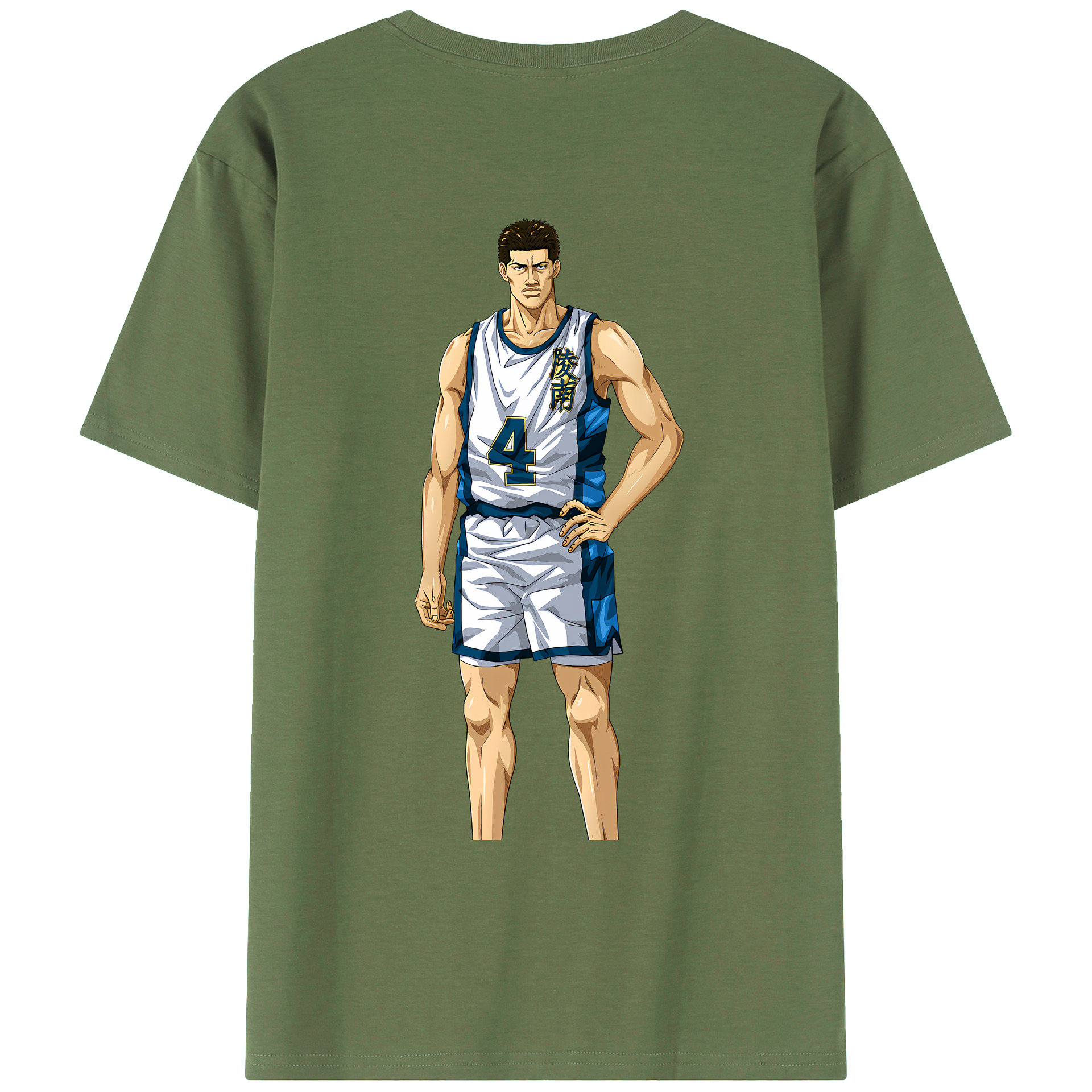 （画像用） SLAM DUNK／スラムダンク 綿100％ メンズ半袖Tシャツ（バックプリント） 通気性